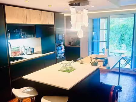 rare à port cergy – t3 esprit maison – jardin privatif – 80 m² utiles