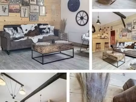 maison meublée 55 m² – style western raffiné – entre caen et bayeux