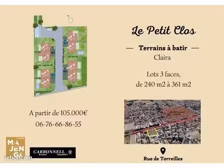 terrains à bâtir - claira