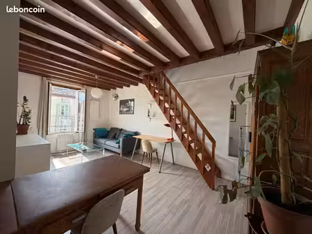 duplex lumineux avec mezzanine meublé