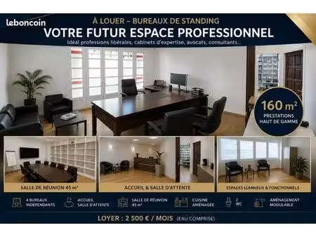 bureaux standing a louer
