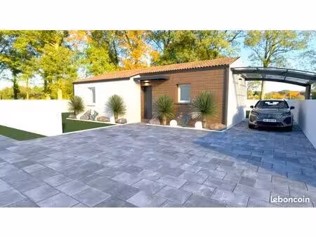 projet de construction d'une maison 2 chambres de 59.91 m² sur un terrain à bâtir de 374 m