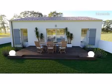 projet de construction d'une maison chambres de m² sur un terrain à bâtir de 237 m2 à mare