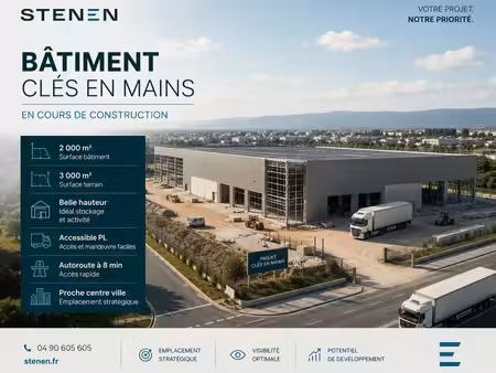 vente local d'activités 2 000 m²