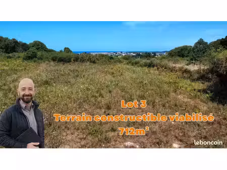 terrain 712 m² trevou-treguignec