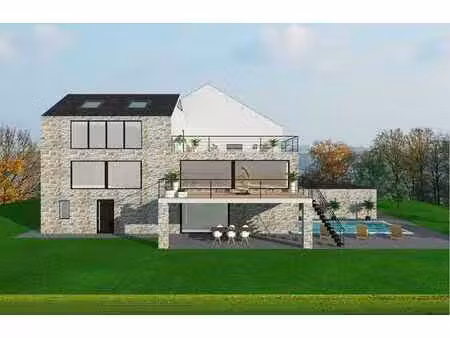 terrain 18a59ca + permis – projet 2 maisons de standing