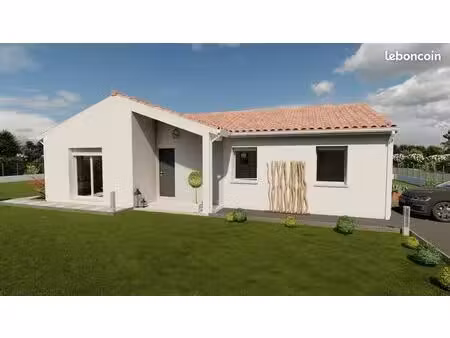 projet de construction d'une maison 94.64 m² avec terrain à chalagnac (24)