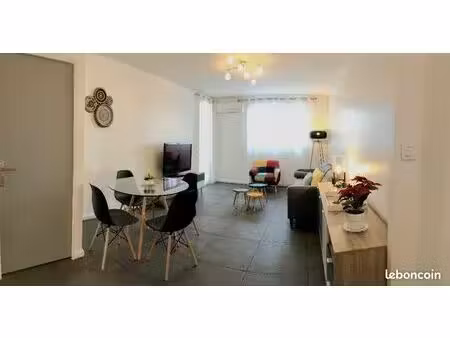 t3 meublé 60m2 entièrement rénové - belles prestations