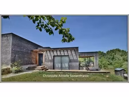 maison ossature bois rt 2012  plain pied   4 chambres  terrain de 6177 m2 en fond...