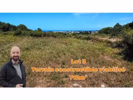 terrain constructible viabilisé.
