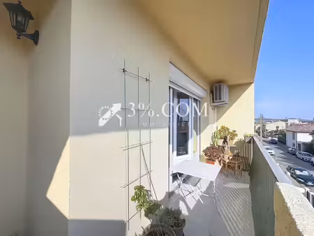 appartement t3 traversant avec 2 balcons - investissement locatif  narbonne