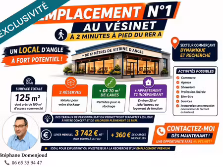 emplacement n°1 – visibilité exceptionnelle