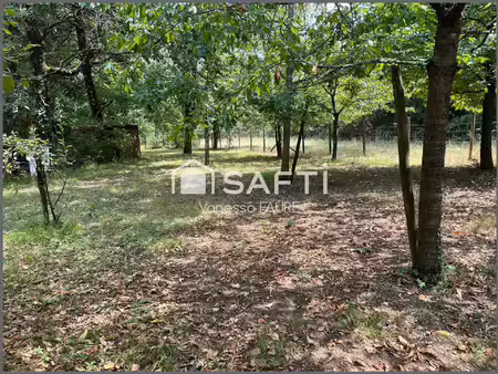 terrain constructible de 1673 m2 situé à daignac (33)