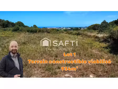 vente terrain 934 m² trévou-tréguignec (22660)