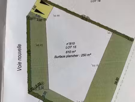 vente terrain à quintin (22800) : à vendre / 610m² quintin