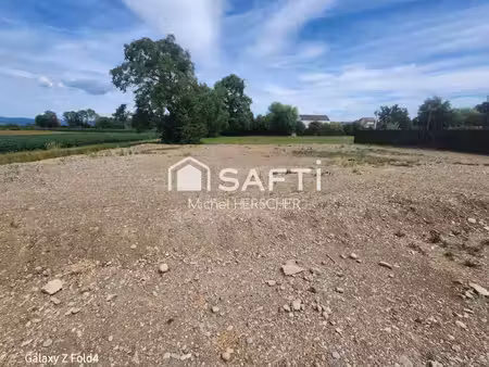 holtzwihr magnifique terrain viabilisé de 700 m² libre constructeur