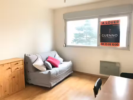 location studio meublé - 20 m² - location immobilier rennes