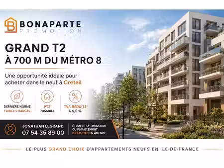 vente appartement 2 pièces 46 m² à creteil (94000)  217 000 €