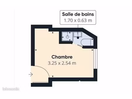 appartement 1 pièce 9 m²
