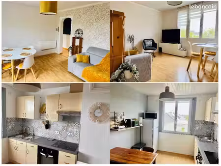 t3 meublé 58m² plein centre-ville de saint-nazaire
