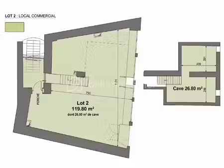 local d'activités de 118 m² à hasparren