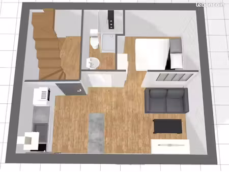location t2 à cognac (eau+élec+chauffage+wifi compris)