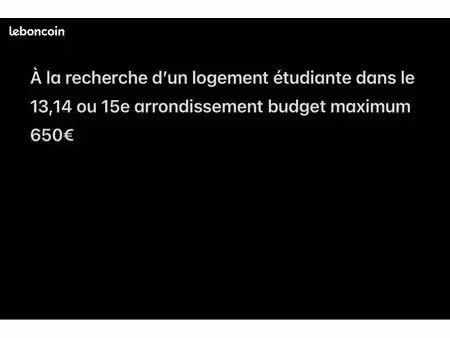 logement étudiante