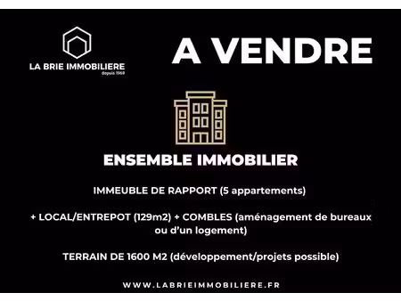 immeuble de rapport - 5 appartements + local/entrepôt + combles