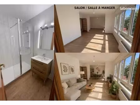 t4 rénové de 77 m² avec balcon à oullins - montmein
