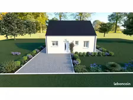 projet de construction d'une maison 62.73 m² avec terrain à la couture-boussey (27)