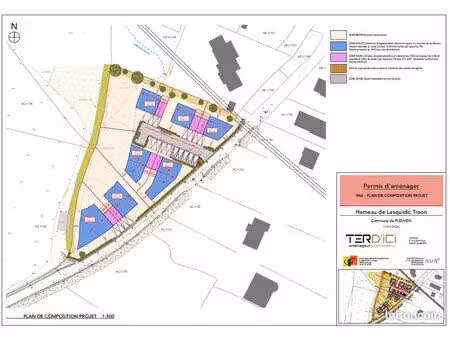 terrain 332 m² pleuven