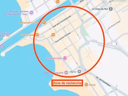 recherche parking/garage - hypercentre - grau-du-roi