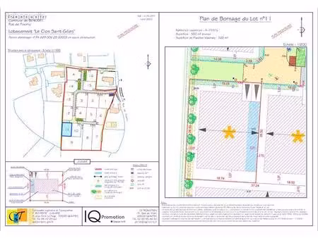 terrain 500 m² benodet