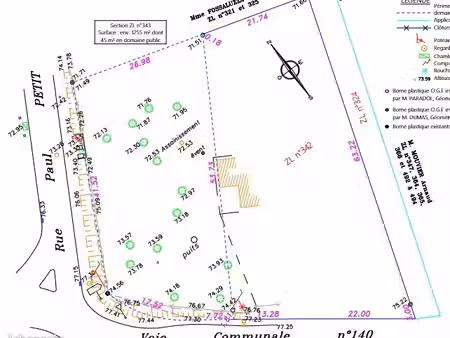 terrain 628 m² saint savin