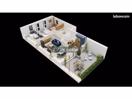 appartement 3 pièces 58 m²