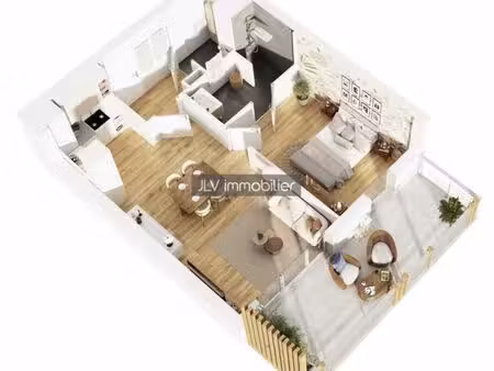 appartement 2 pièces 45 m²