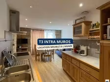 location appartement 3 pièces meublé à saint-malo (35400) : à louer 3 pièces meublé / 57m²
