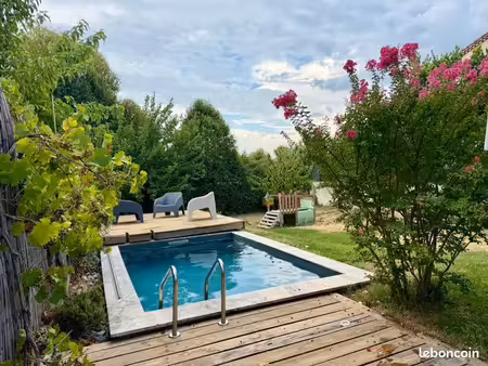 maison contemporaine + dépendance + piscine