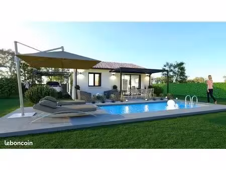 projet de construction d'une maison 82 m² avec terrain à montignargues (30)