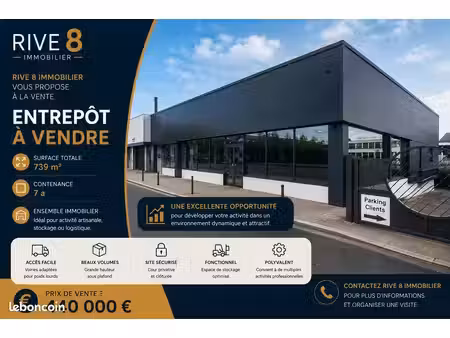 entrepôt 739 m² quimper