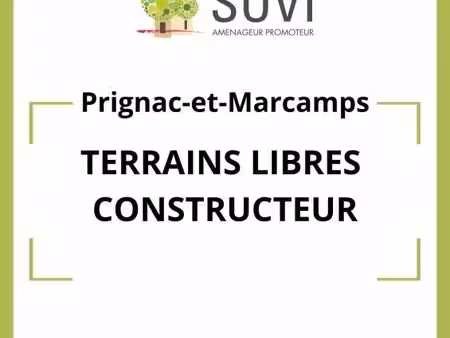 terrain 534 m² prignac et marcamps