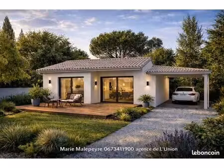 opportunité à ondes : terrain viabilisé 453 m² + maison 3 chambres