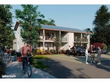 à vendre – t2 neuf avec terrasse  jardin et parking à mios – bail réel solidaire (brs)