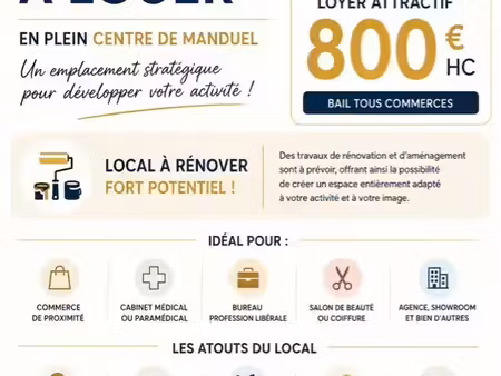 local commercial à louer