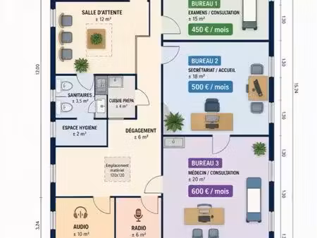 espace de coworking & bureaux privatifs à louer – à partir de 300 / mois