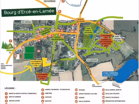 terrain 300 m² erce en lamee