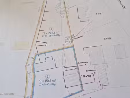 terrain constructible la chapelle bouëxic 2000 m2
