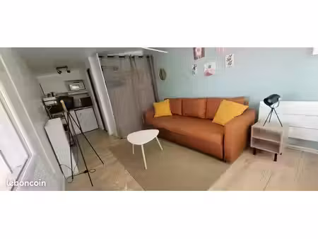 studio meublé indépendant 18 m² + terrasse 12 m² – tout compris