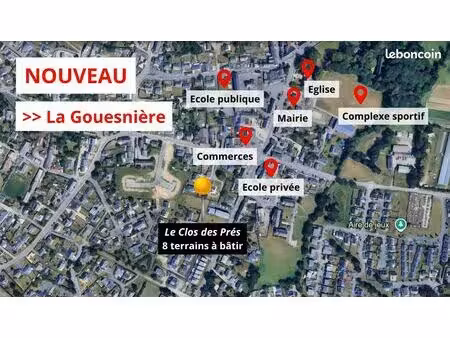 terrain à bâtir 231 m² à la gouesniere (35350)