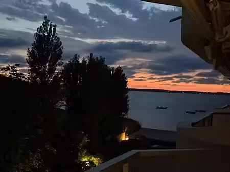 plage pereire studio première ligne vue bassin